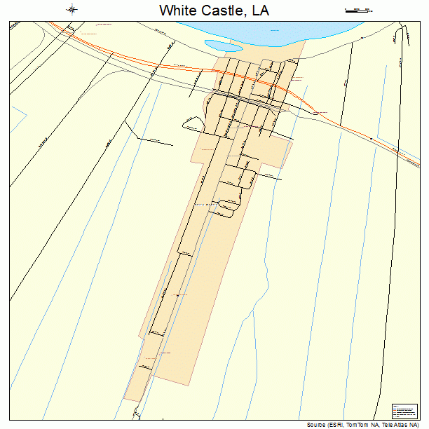 White Castle, LA street map