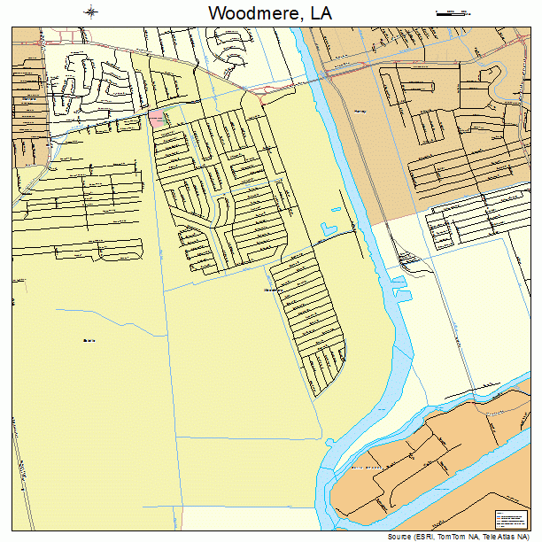 Woodmere, LA street map