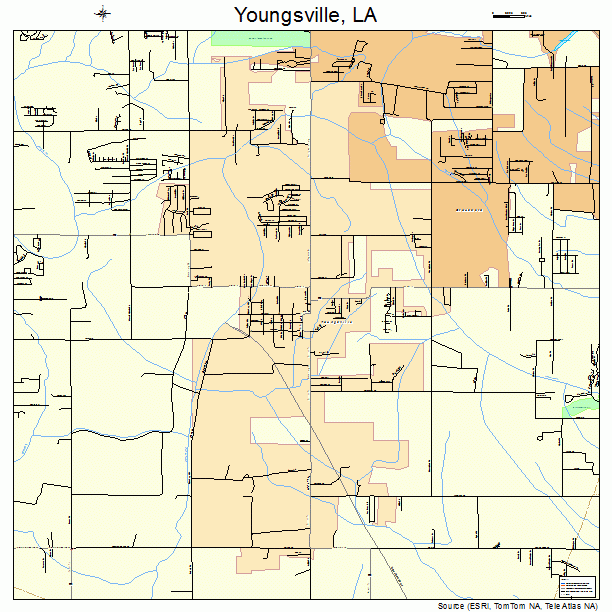 Youngsville, LA street map