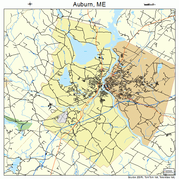 Auburn, ME street map