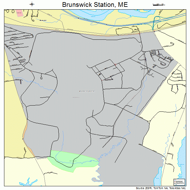 Brunswick Station, ME street map