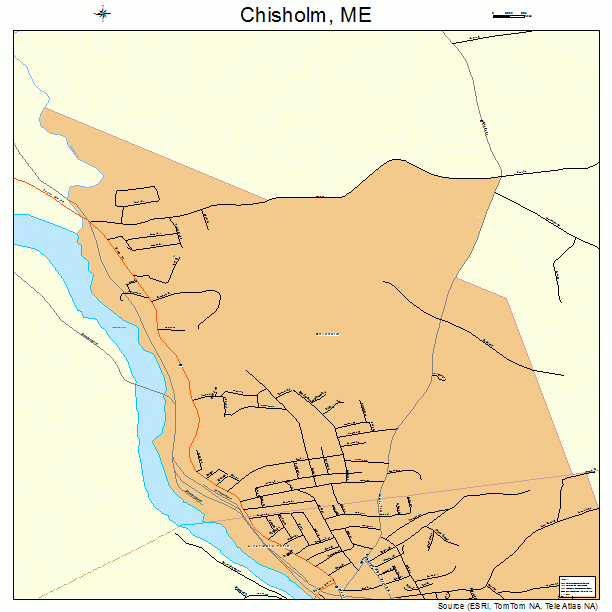 Chisholm, ME street map