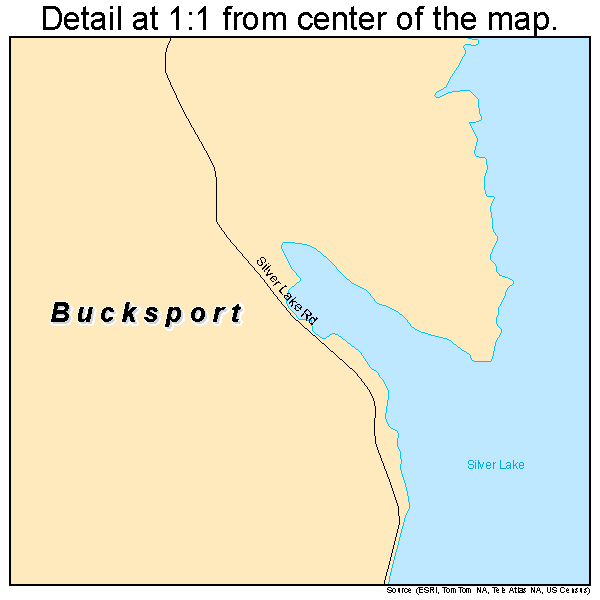 Bucksport, Maine road map detail