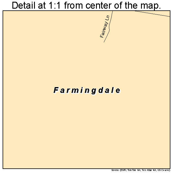 Farmingdale, Maine road map detail