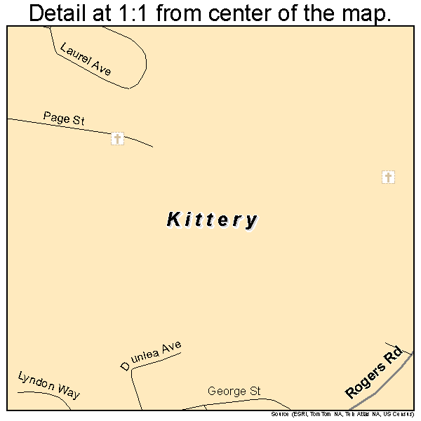 Kittery Maine Street Map 2337235