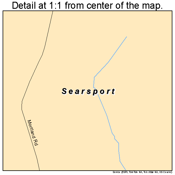 Searsport, Maine road map detail