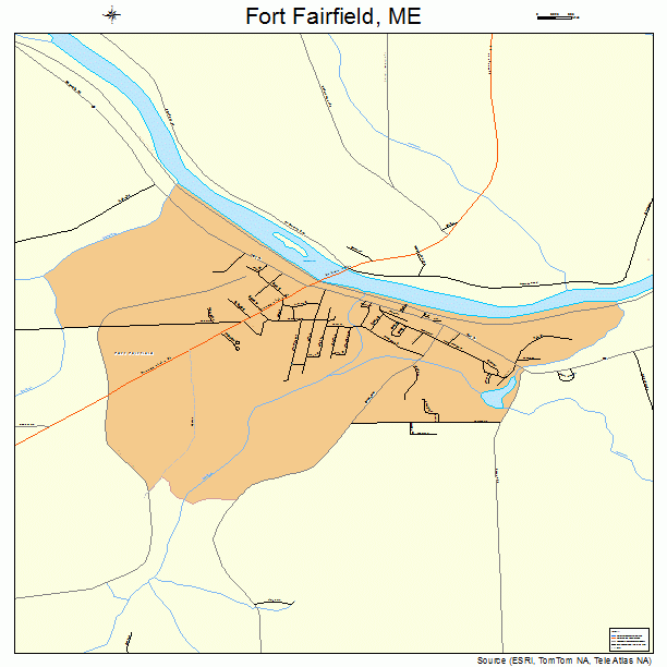 Fort Fairfield, ME street map