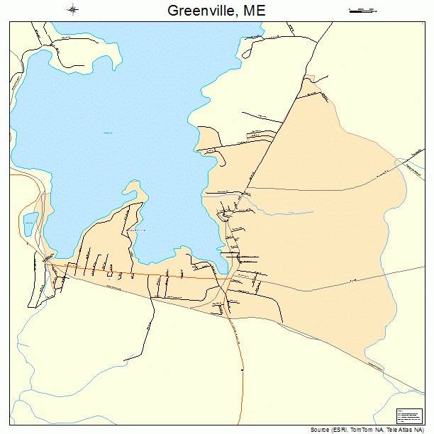 Greenville, ME street map