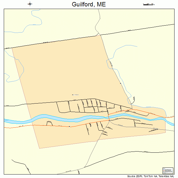 Guilford, ME street map