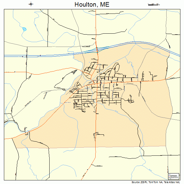 Houlton, ME street map