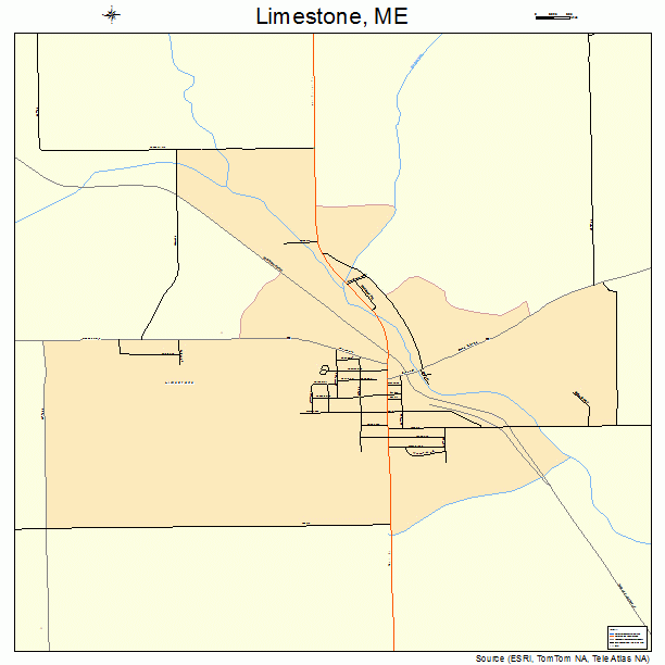 Limestone, ME street map