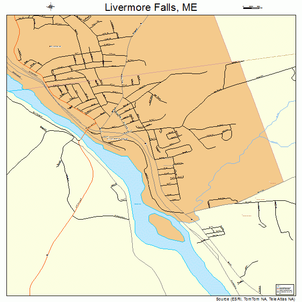 Livermore Falls, ME street map