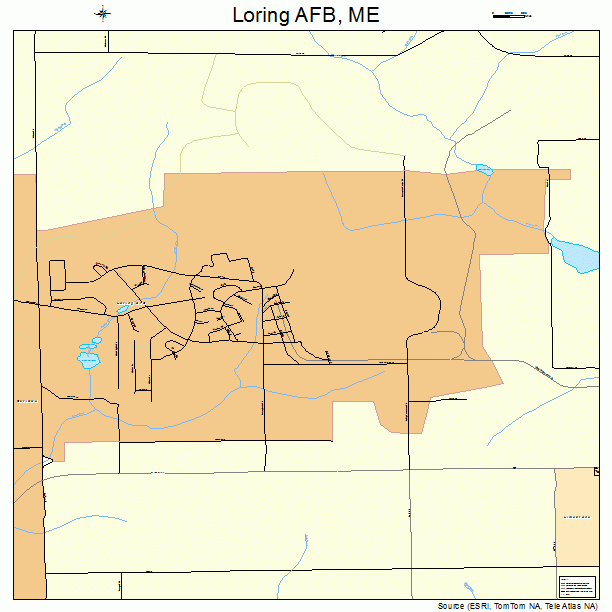 Loring AFB, ME street map