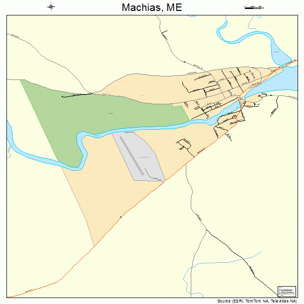 Machias, ME street map