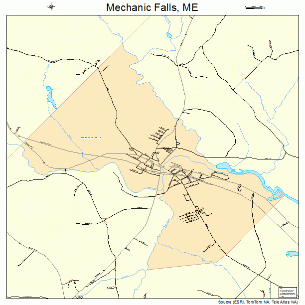 Mechanic Falls, ME street map