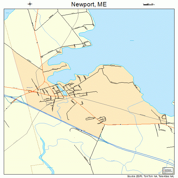 Newport, ME street map