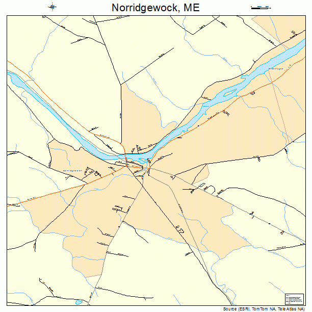 Norridgewock, ME street map