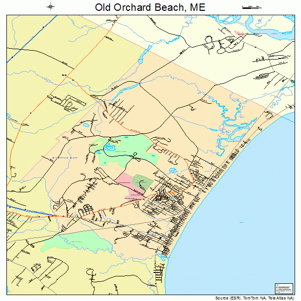 Old Orchard Beach, ME street map