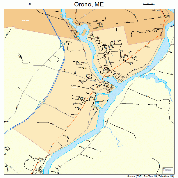 Orono, ME street map