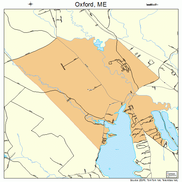 Oxford, ME street map