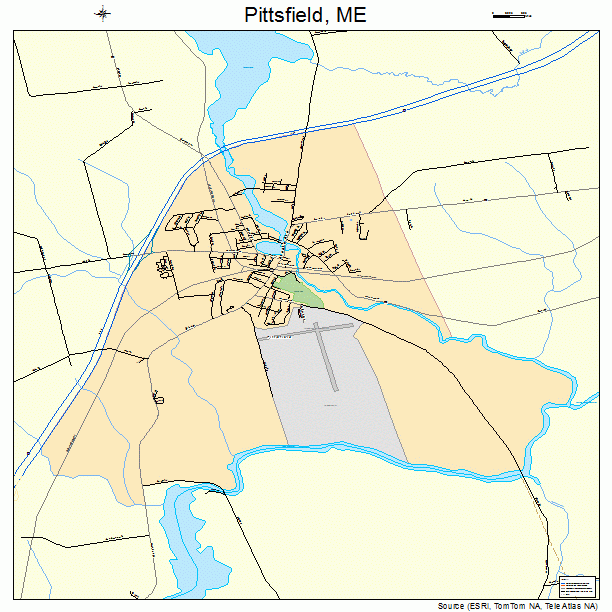 Pittsfield, ME street map