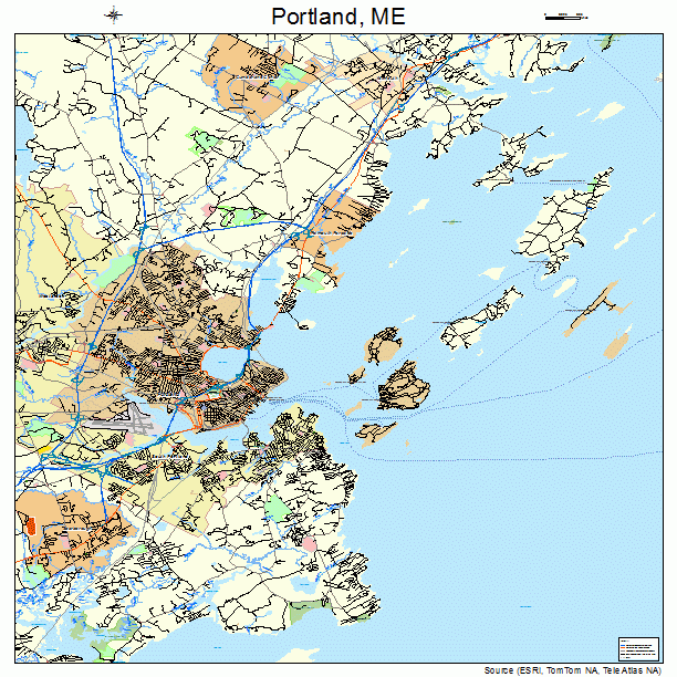 Portland, ME street map