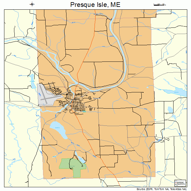 Presque Isle, ME street map