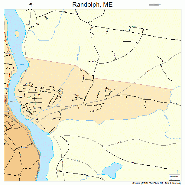 Randolph, ME street map