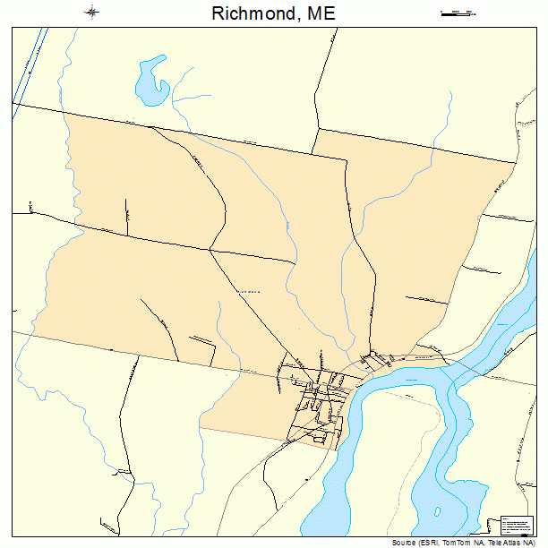 Richmond, ME street map