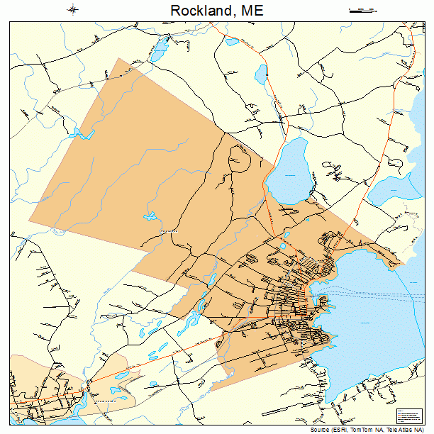 Rockland, ME street map