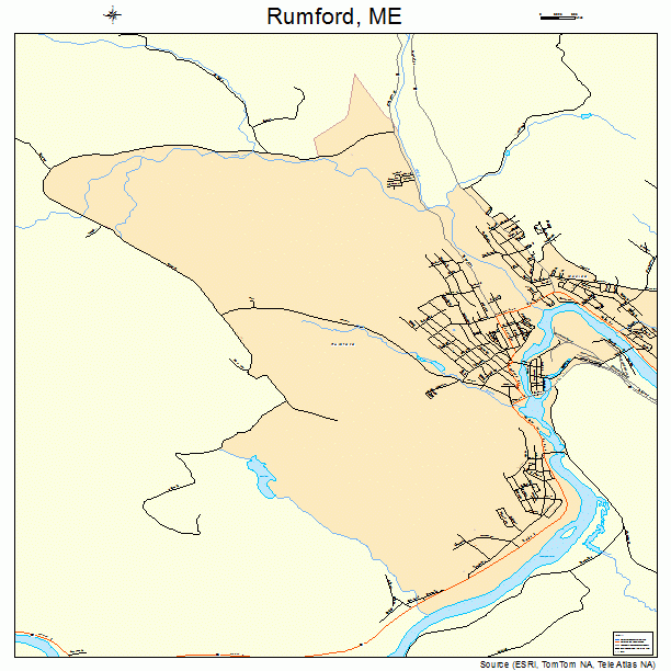 Rumford, ME street map