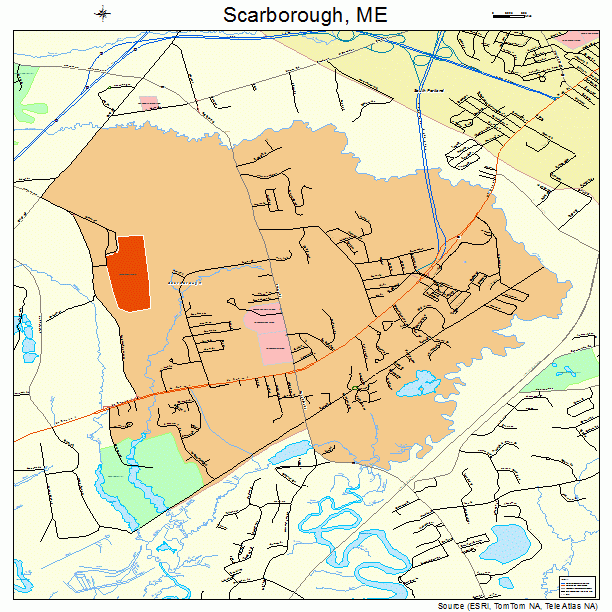 Scarborough, ME street map