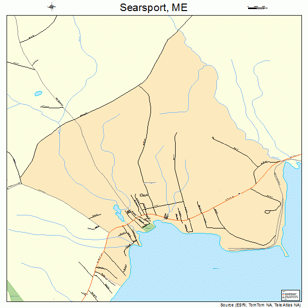 Searsport, ME street map