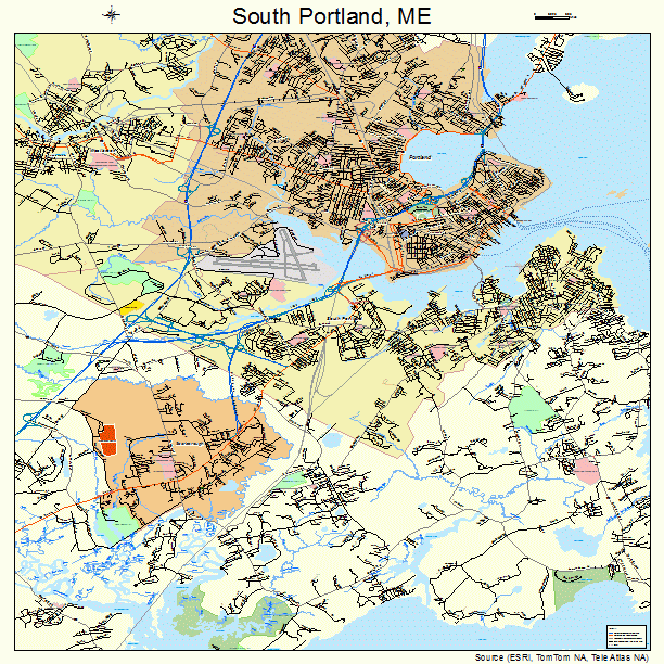 South Portland, ME street map