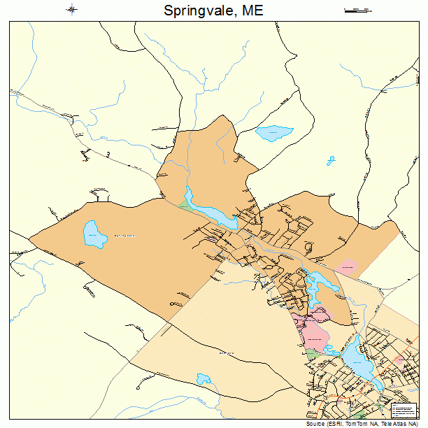 Springvale, ME street map