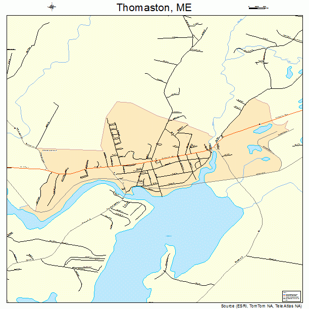 Thomaston, ME street map