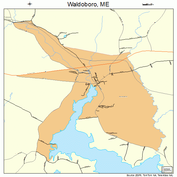 Waldoboro, ME street map