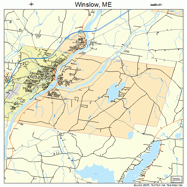 Winslow, ME street map