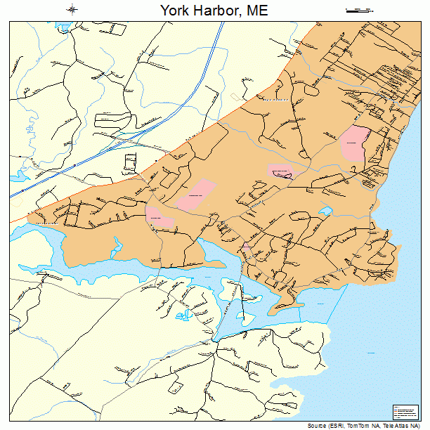 York Harbor, ME street map