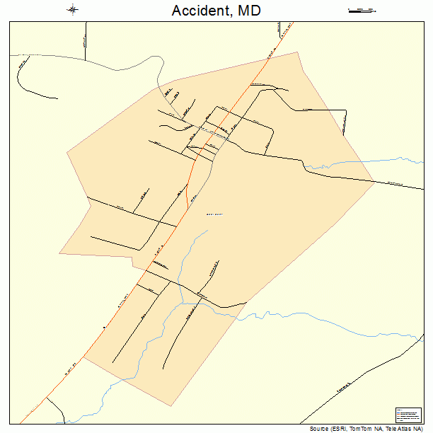 Accident, MD street map