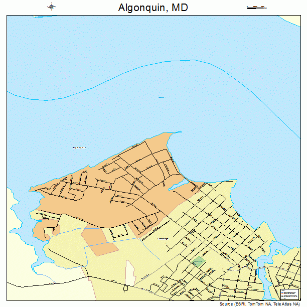 Algonquin, MD street map
