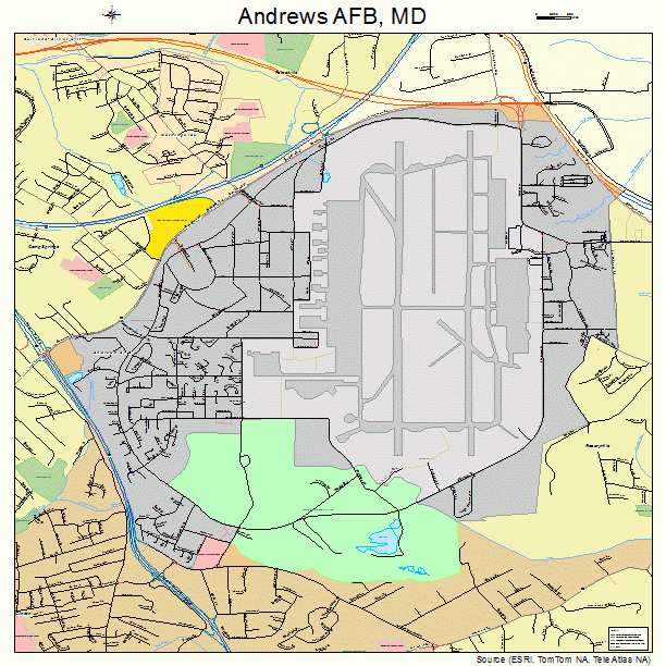 Andrews AFB, MD street map