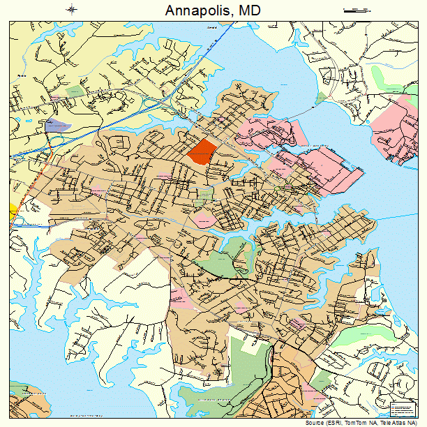 Annapolis, MD street map
