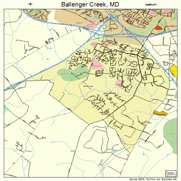 Ballenger Creek, MD street map