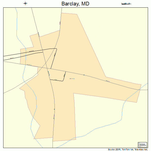 Barclay, MD street map