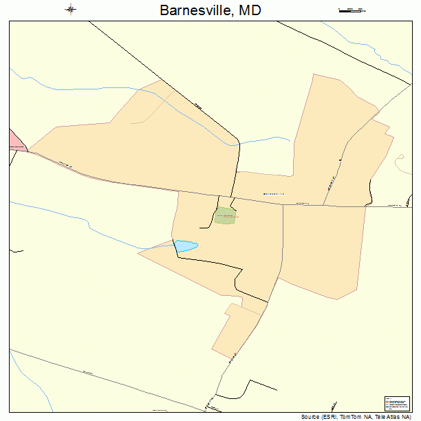 Barnesville, MD street map