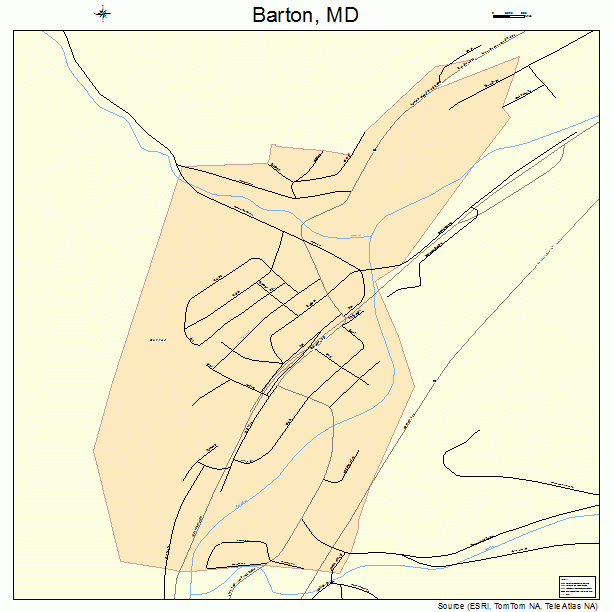 Barton, MD street map