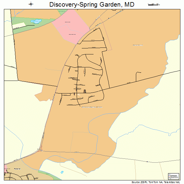 Discovery-Spring Garden, MD street map
