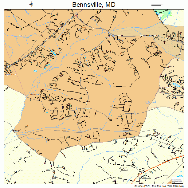 Bennsville, MD street map