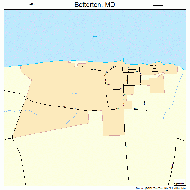 Betterton, MD street map
